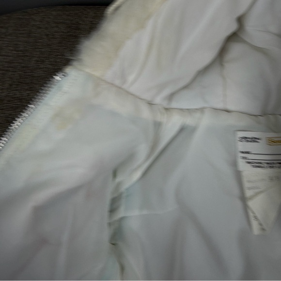 Vintage Sears Blue Tulip Puffer Winter Coat Zip Up Jacket Hood Small 6-9 Months - Picture 14 of 15